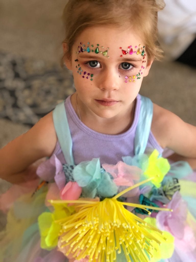 Daughter ready for her first festival