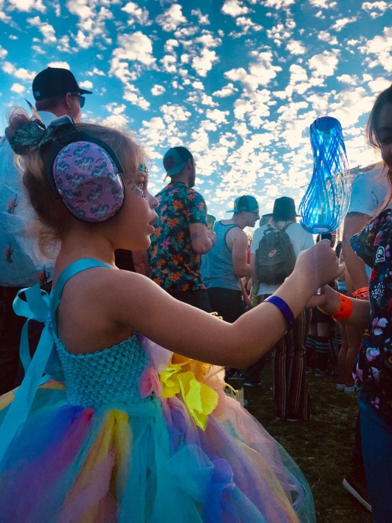daughter's first festival
