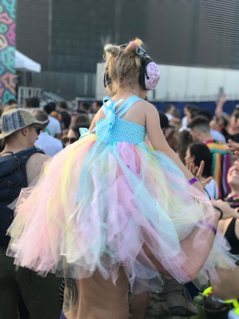 daughter's first festival